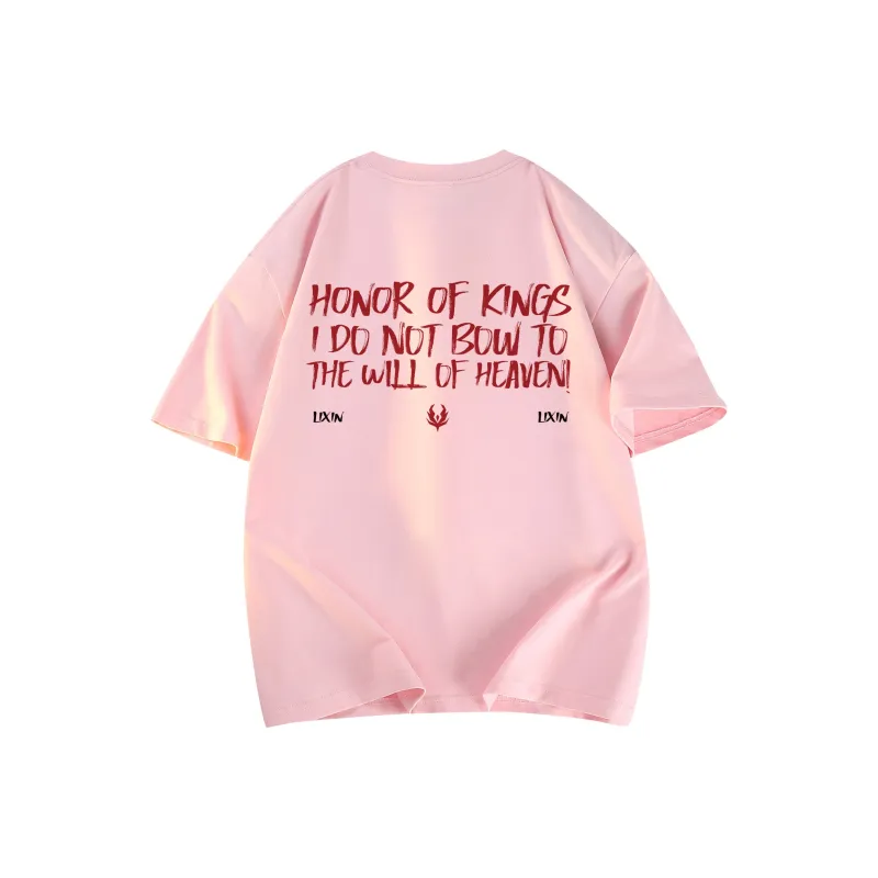 HONOR OF KINGS Short Sleeved T Shirts Slogan Section Unisex-13