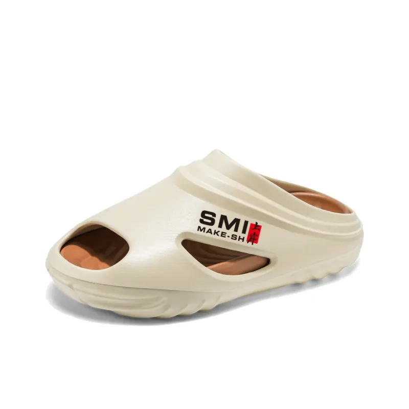GERTOP EVA Quiet Slip Resistant Odor Resistant Abrasion Resistant Cushioning Slide Slippers Men's-13