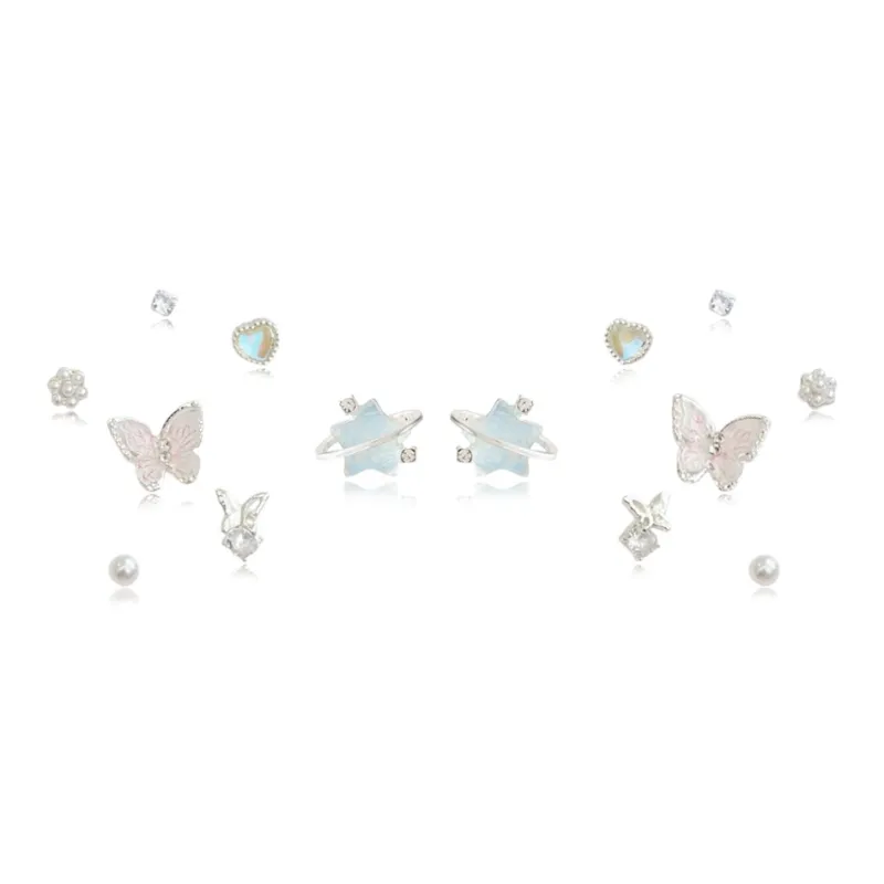 YOASOBI Alloy Stud Earrings Women's-3