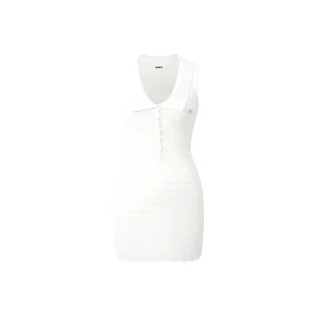NAWS Spring Summer Green Purple Sandglass Sleeveless Dress Women's