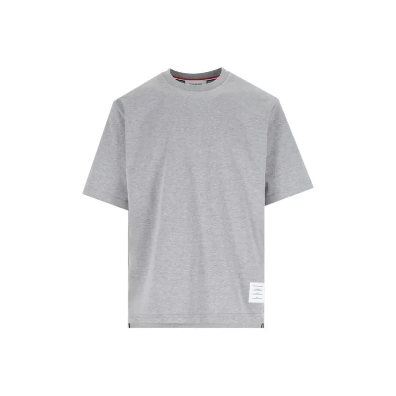 THOM BROWNE Rwb Stripe detail T shirt-0