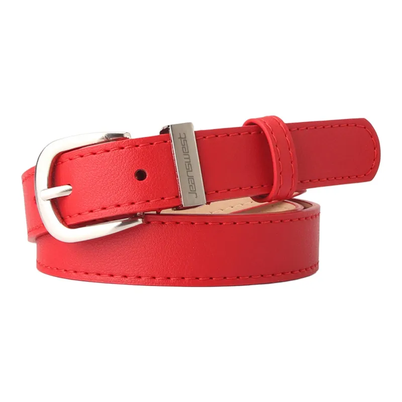 JEANSWEST Artificial Leather PU Leather Belts Women's 2.4cm-4