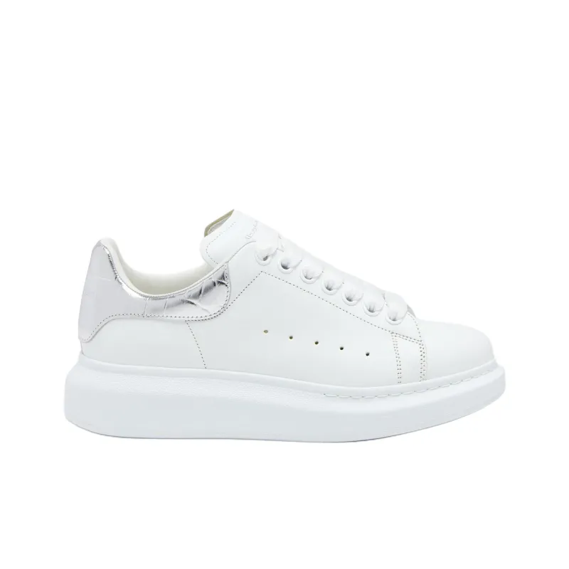Alexander McQueen Oversized Sneaker Low Top Casual Shoes Women's White-1
