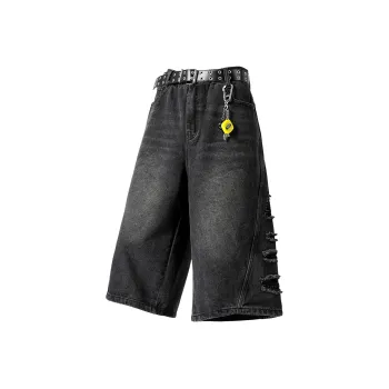 GROGNAK Denim Shorts Unisex Black