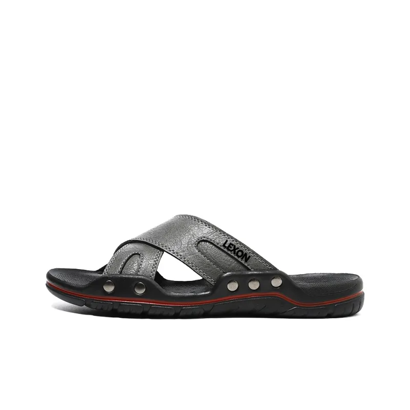LEXON Rubber Sole Odor Resistant Slide Slippers Men's-0
