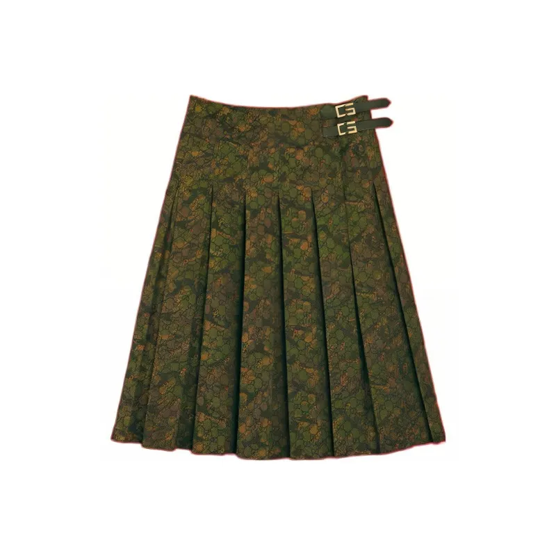 PALACE X GUCCI Canvas G Square Buckle Kilt-0
