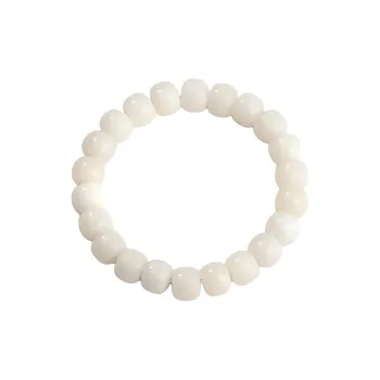 QIONGRUIGE QR White Jade Bodhi Bracelets Unisex
