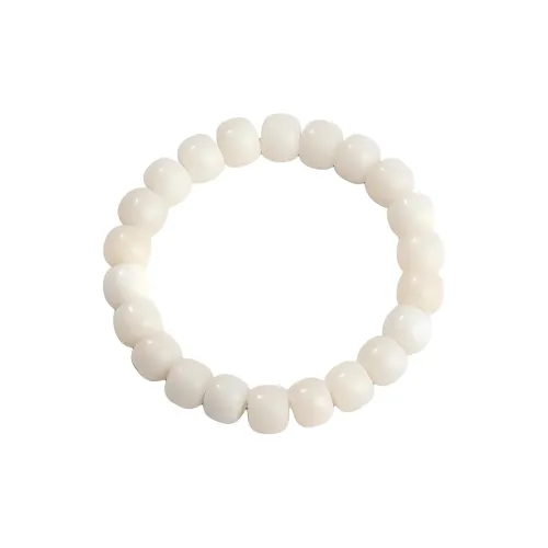 QIONGRUIGE QR White Jade Bodhi Bracelets Unisex