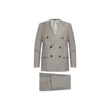 AMANI Business Suit Men's Brown Gray