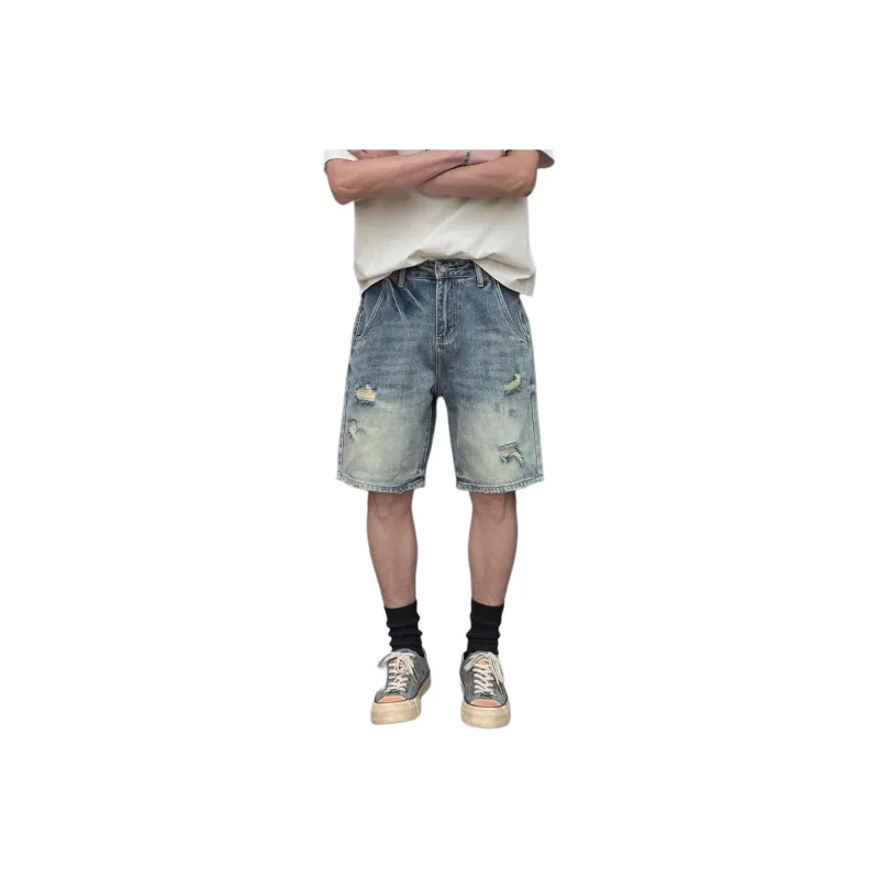 CORNILOT Denim Shorts Unisex Blue-0