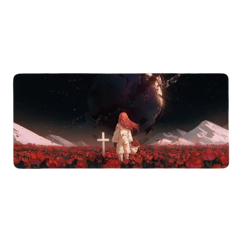 DANYIN Premium Rose Extra Large Esports Computer Table Mats Minimalist Style Mouse Pads-10
