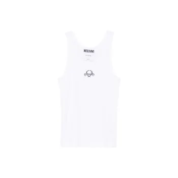 MOSCHINO Relaxed Fit Crew Neck Vest