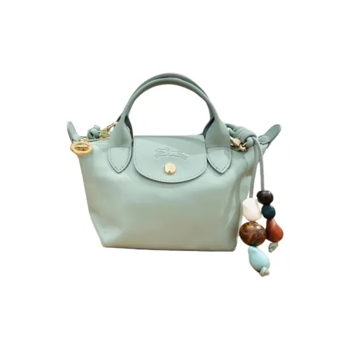 LONGCHAMP Le Pliage Xtra Cow Leather Tote Bag, Shopping Bag, Shoulder Bag, Handbag Mini Women's Celadon