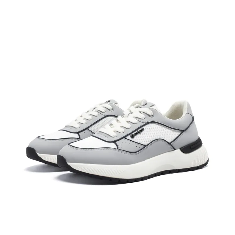 NAVIGARE Low Top Casual Shoes Men's White Gray-4
