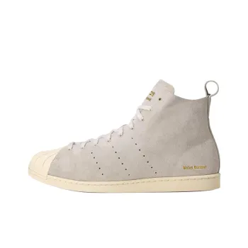 WALES BONNER x Adidas Superstar Series Anti Slip Wear Resistant High Top Skateboard Shoes Unisex Gray
