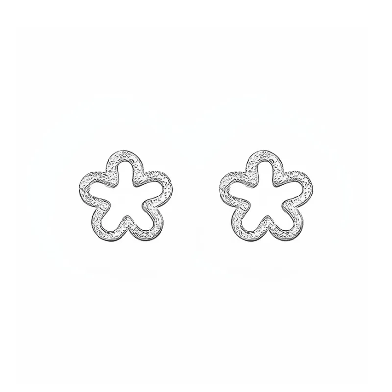 CENTURY&KINDLE S925 Silver Stud Earrings Women's-0