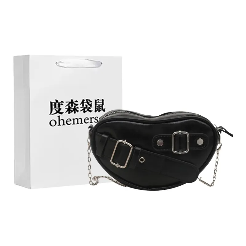 Dusen Kangaroo PU Shoulder Bag Regular Women's Multicolor-5