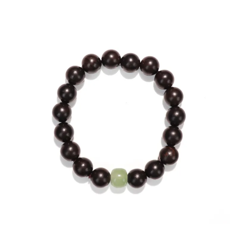 LIBEIDINGSHENG Ebony Career Lucky Wooden Bracelet Unisex-0