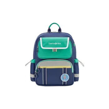 SAMSONITE Fabric Student Bag Medium Size Kids' Navy Blue & Green