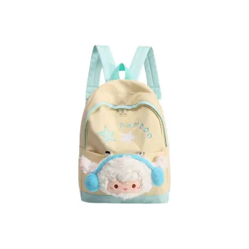GATOER Canvas Backpack Women's Beige Yellow
