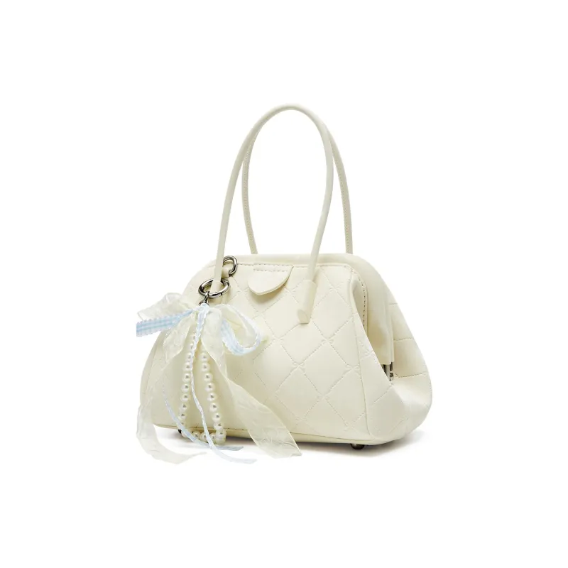 JOSINY Synthetic Leather Handbag Women's Light Purple/Ecru-5