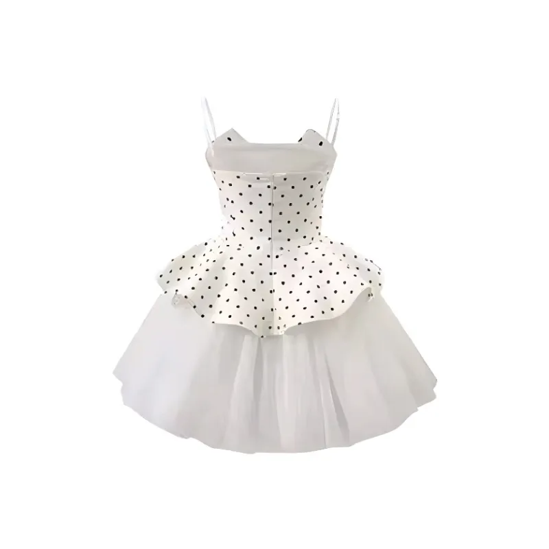 ETSE Slip Dresses Women's Polka Dot Dress-1