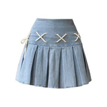 IDLE SOUL Denim Short Skirts Women's