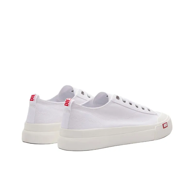 DIESEL S Athos Low Top Canvas Shoes Men's White-5