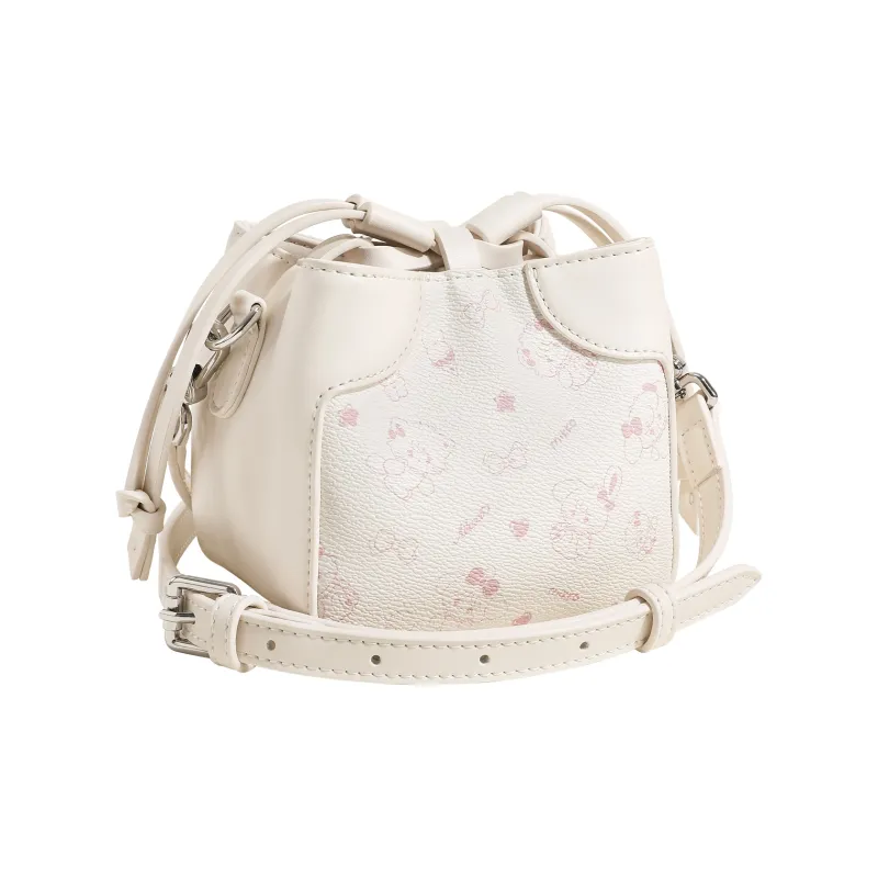 AILUXI Artificial Leather Shoulder Bag Women's Milkshake White-2