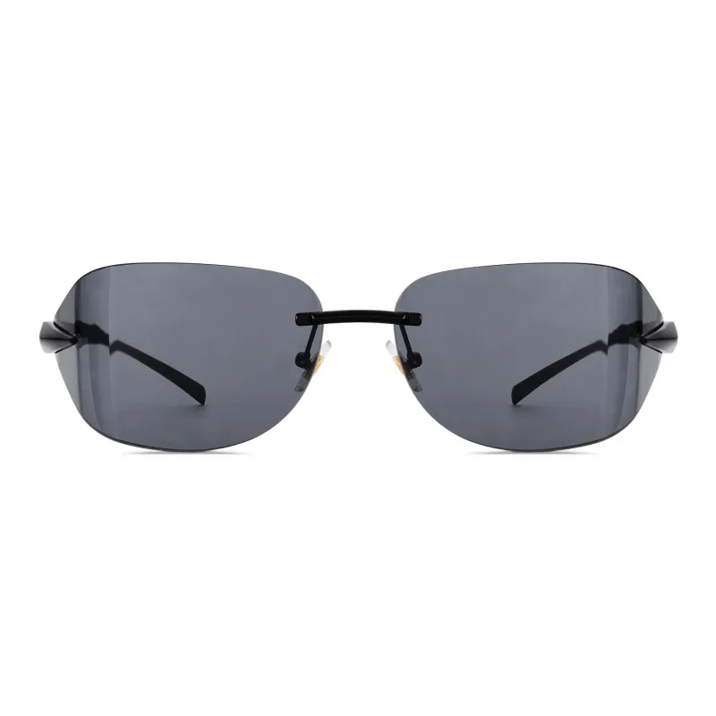 ENFANTIN Titanium Alloy Irregular Shape Sunglasses Unisex-2