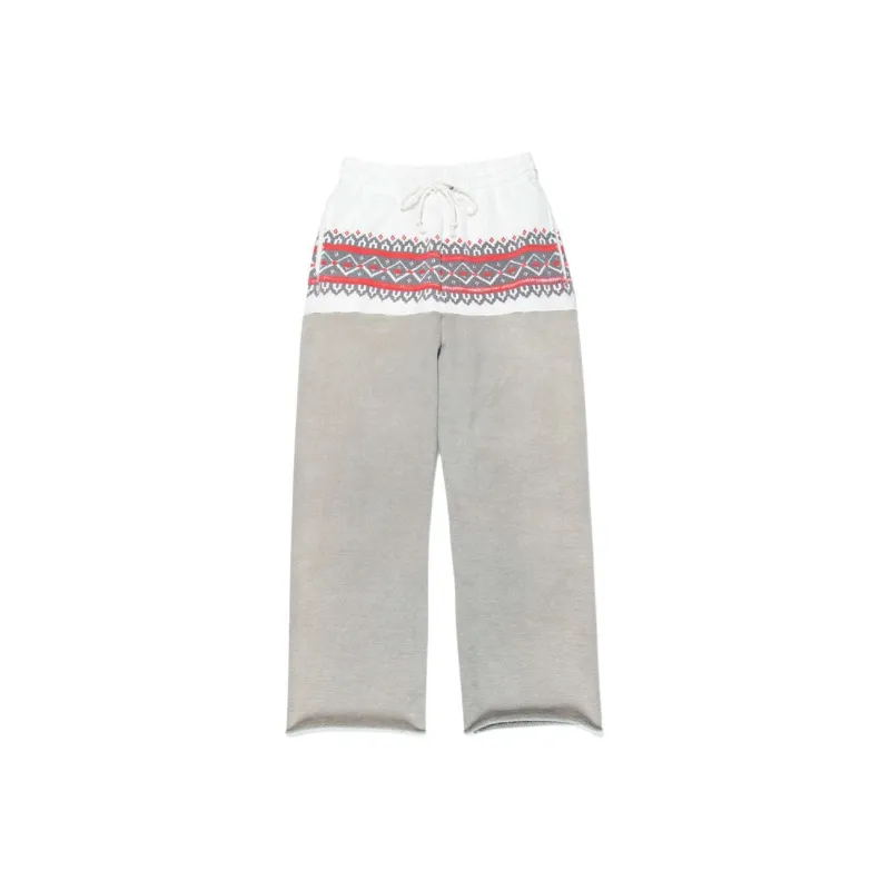 Bowwow SS25 SNOW FLAKE SWEAT PANTS Knitted Sweatpants Unisex-0