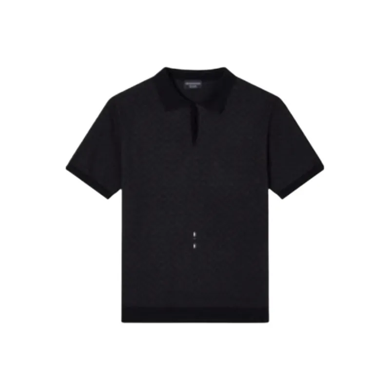 EMPORIO ARMANI SS25 Polo Shirt Men's Black-0