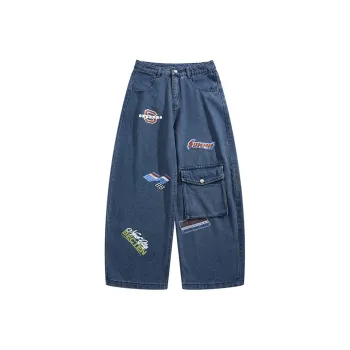 HKRXEC Jeans Men Dark Blue