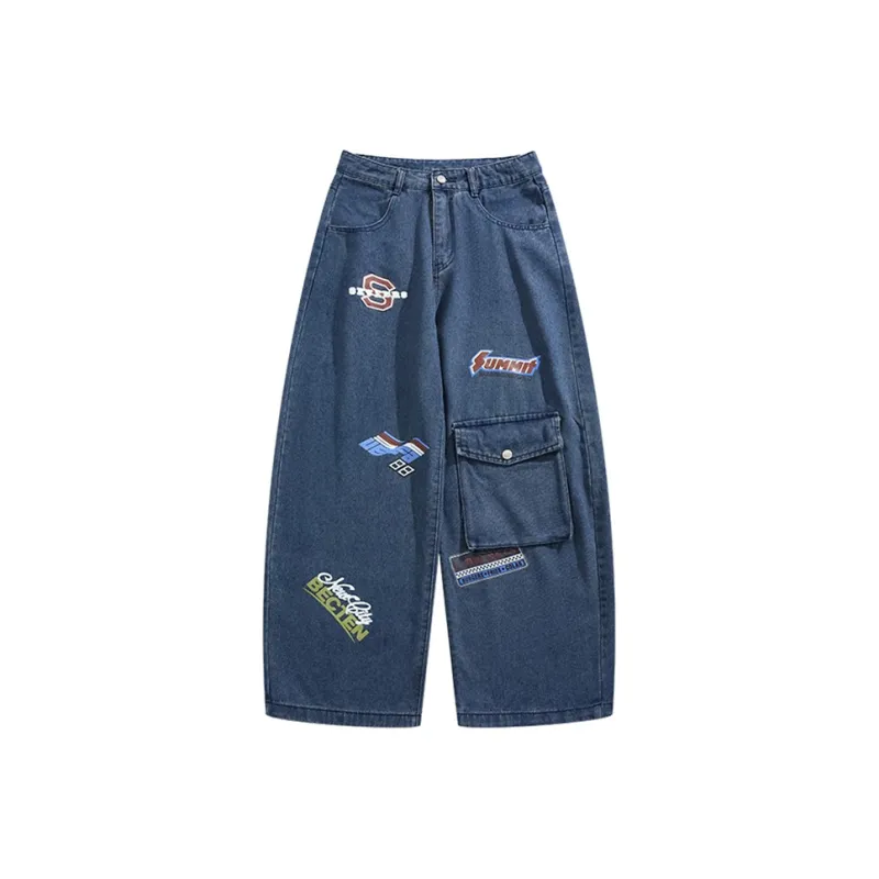 HKRXEC Jeans Men Dark Blue-0