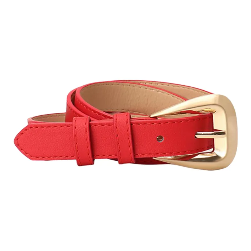JEANSWEST PU Leather Belts Women's 2.3CM-14