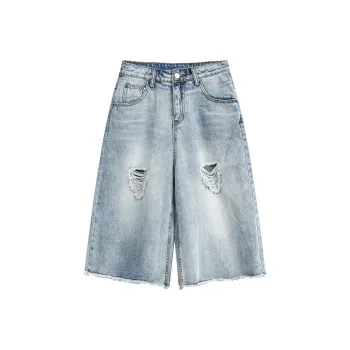 TIRED Denim Shorts Unisex