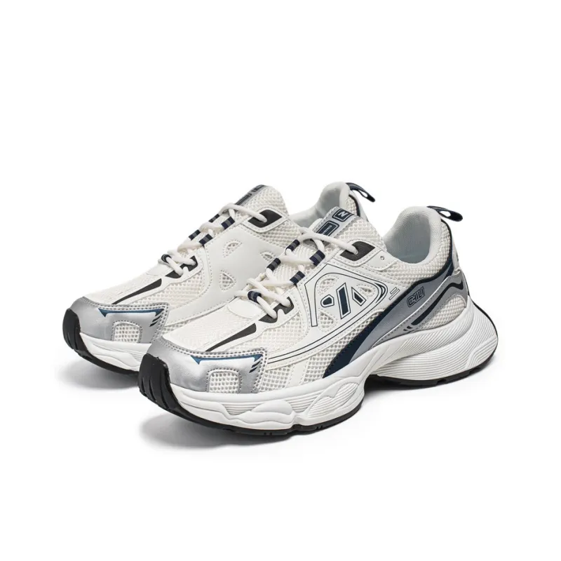 JANECO Slip Resistant, Abrasion Resistant, Breathable Low Top Chunky Sneakers Men's-2
