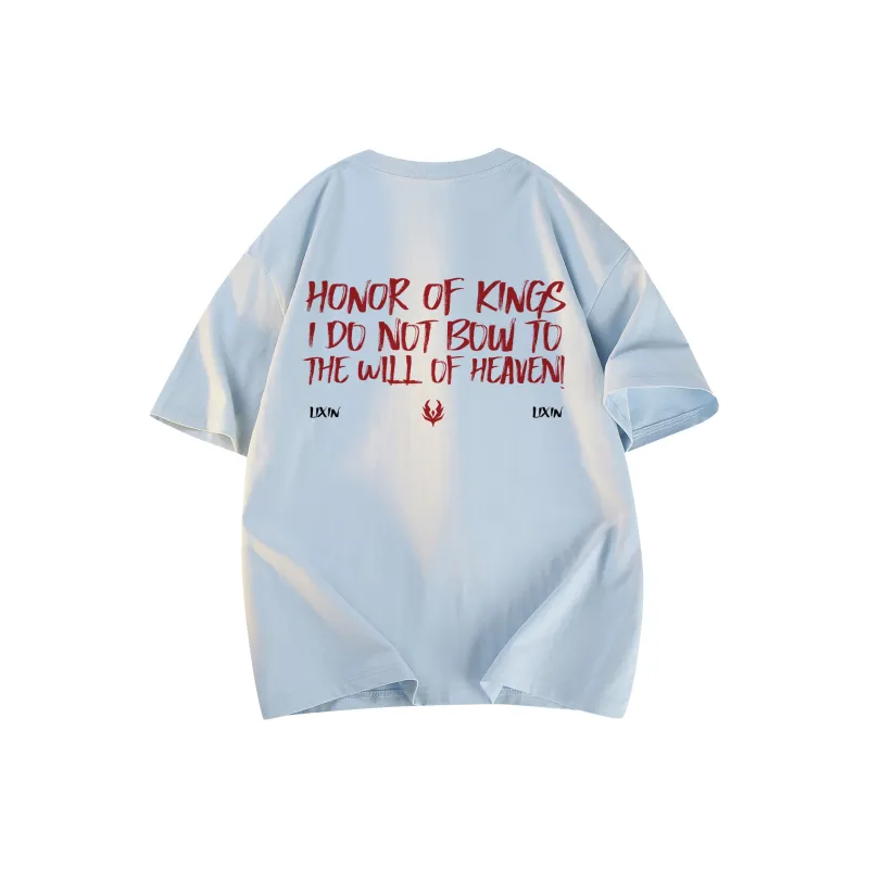 HONOR OF KINGS Short Sleeved T Shirts Slogan Section Unisex-9