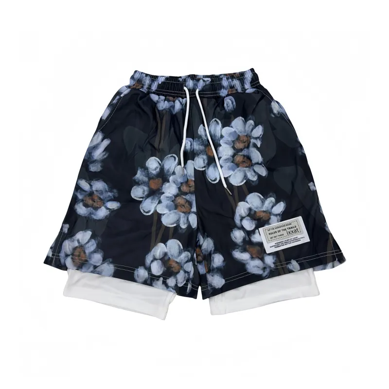 IXXAT Sports Shorts Unisex Black Embroidered-0