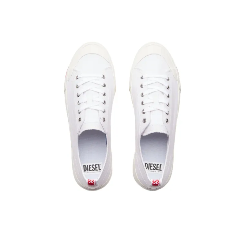 DIESEL S Athos Low Top Canvas Shoes Men's White-6