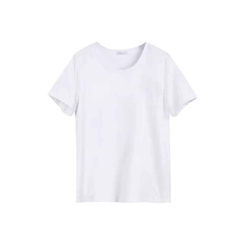 HEISU T Shirts Women's White-0
