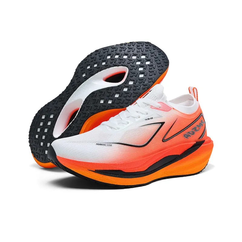 ANDEZHANMUSI Running Shoes Unisex Low Top White Orange Red/Neon Green/White Green Purple/Standard White-3