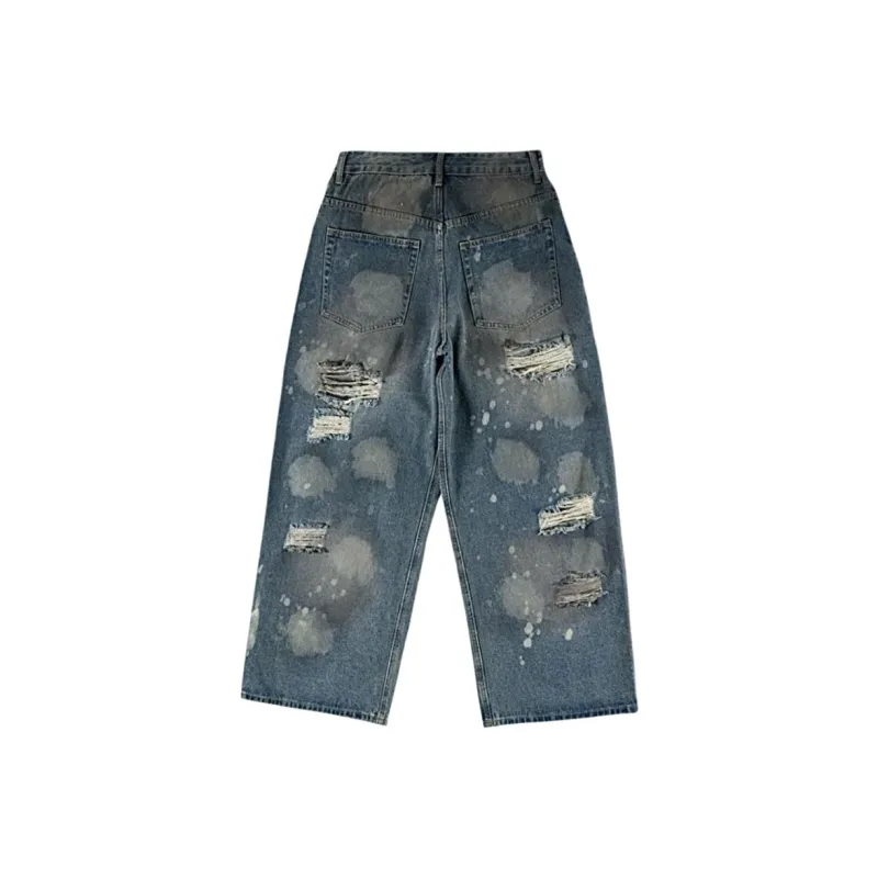 YINLEI Jeans Men Nostalgic Blue-1