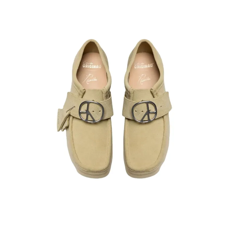 Needles x Clarks Originals WALLABEE Casual Shoes Men's Beige-3