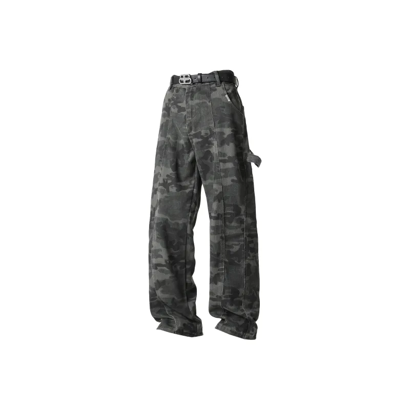 HOKLV Jeans Unisex Camouflage-0