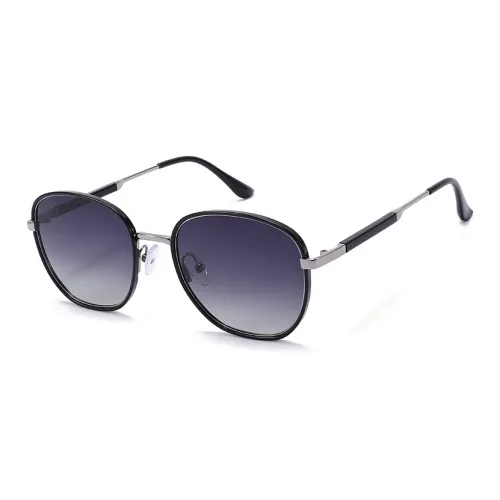 JEKA TR/Memory Plastic Metal Round Sunglasses Unisex