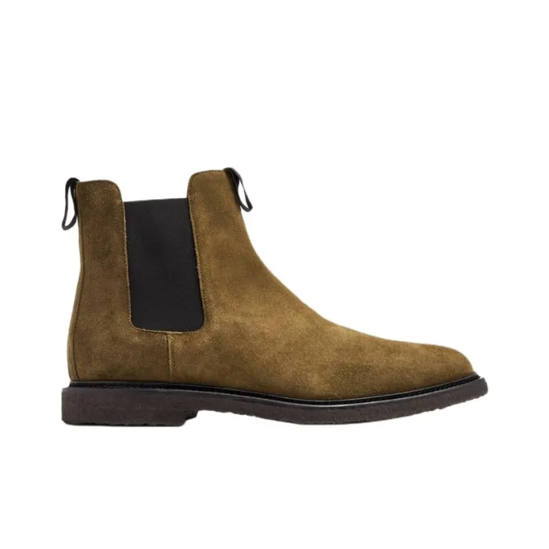 COMMON PROJECTS Classic Short Chelsea Boots Men's Brown-1