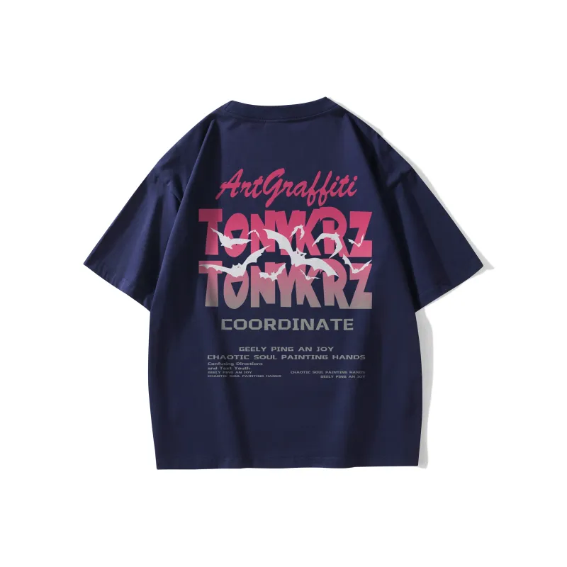 TONYKRZ T Shirts Unisex Navy Blue-1