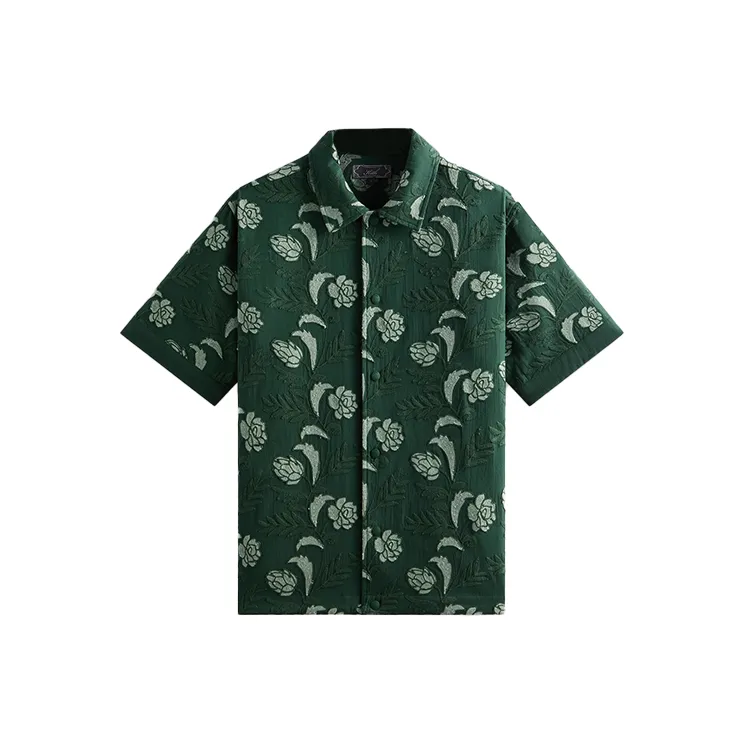 KITH Embroidered Floral Woodpoint Shirt-0