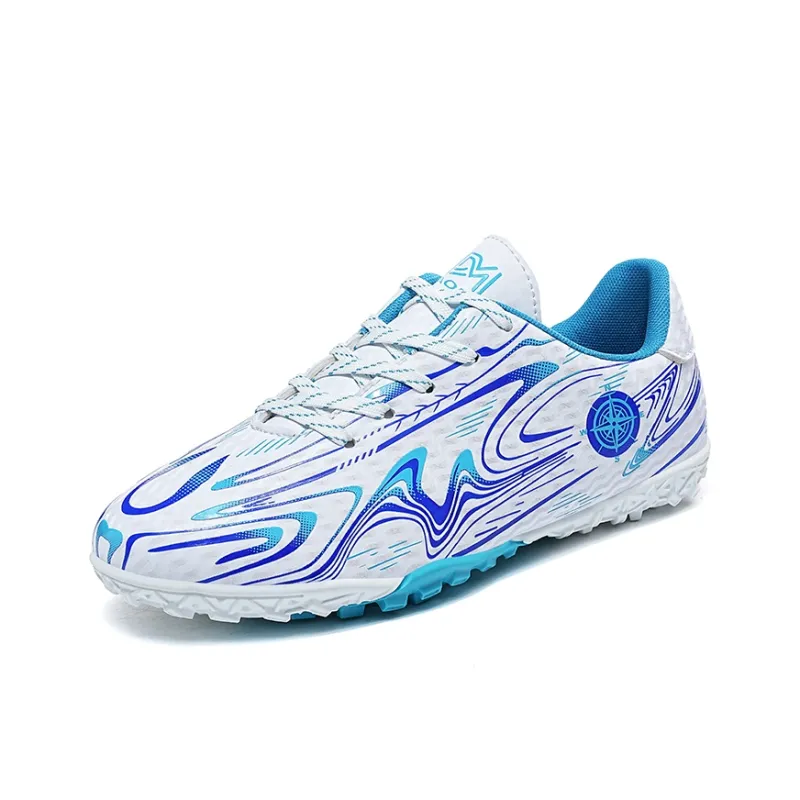 LONGDUIZHANG Soccer Shoes Unisex Low Top Black Sky Blue/Black Pink/White Moon/White Gold-29